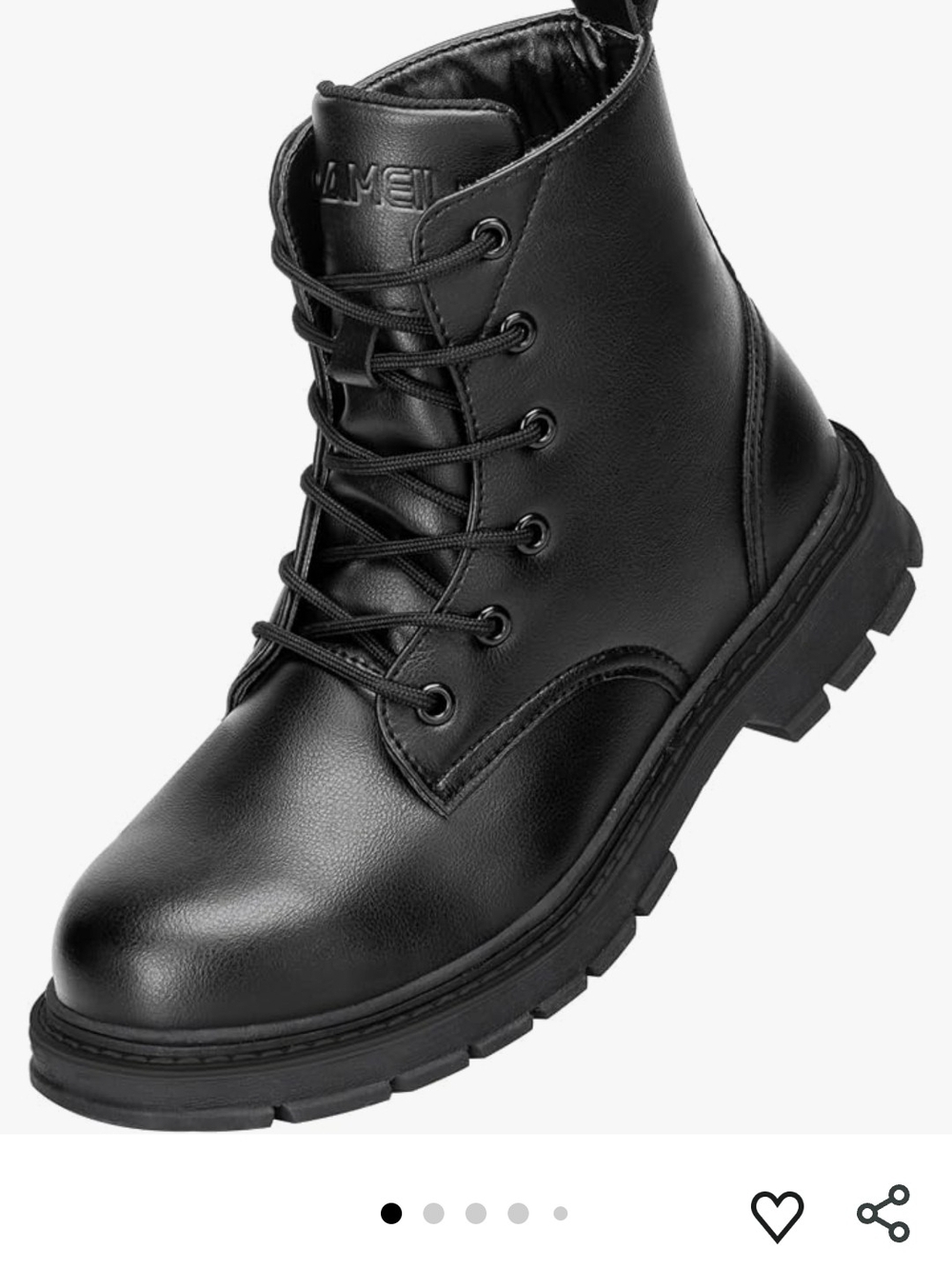 Learher Steel Toe Boots Mens 7 Womens 9